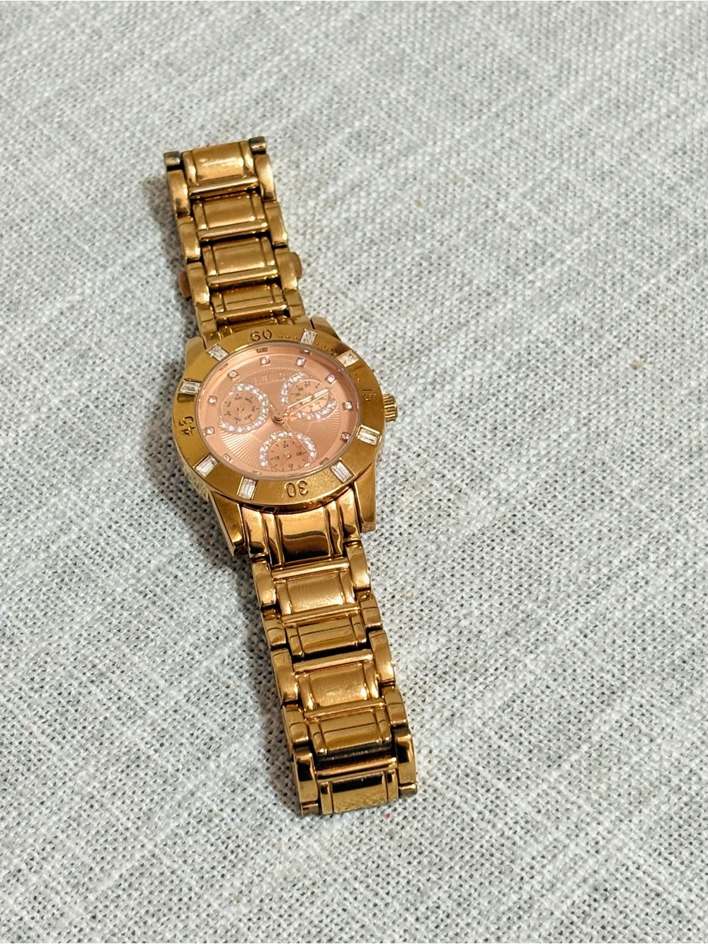 Relic Gold-Tone Bracelet Watch with Rose Gold Dial